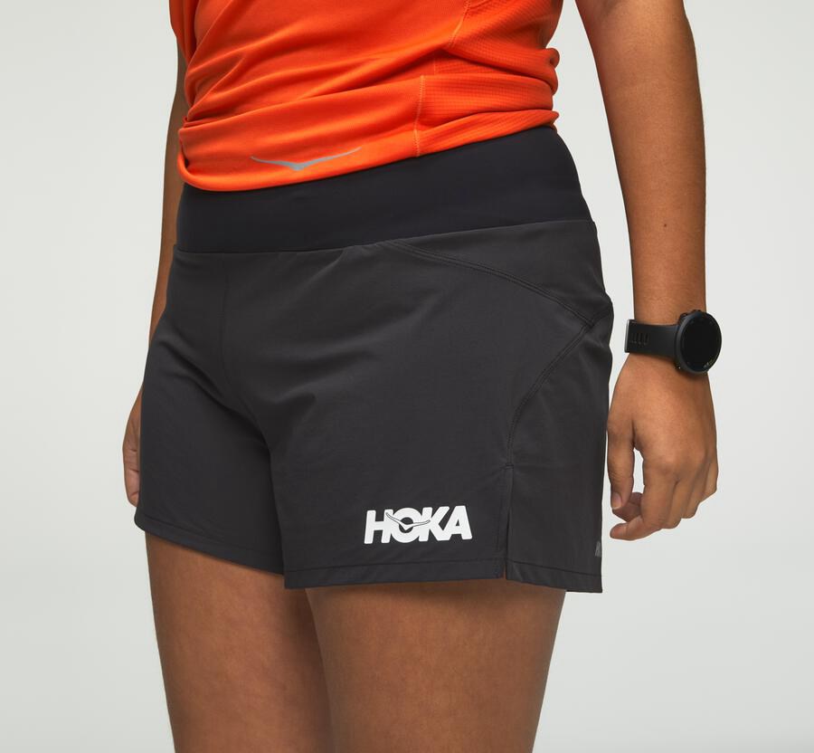 Hoka One One Şort Kadın Siyah - Performance - KU7105286